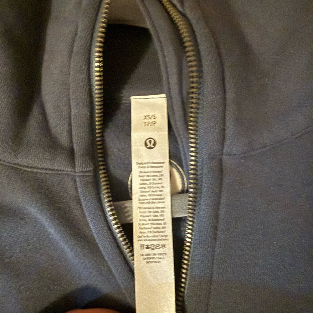 Lululemon iron blue full scuba full zip XS/S - Picture 4 of 6